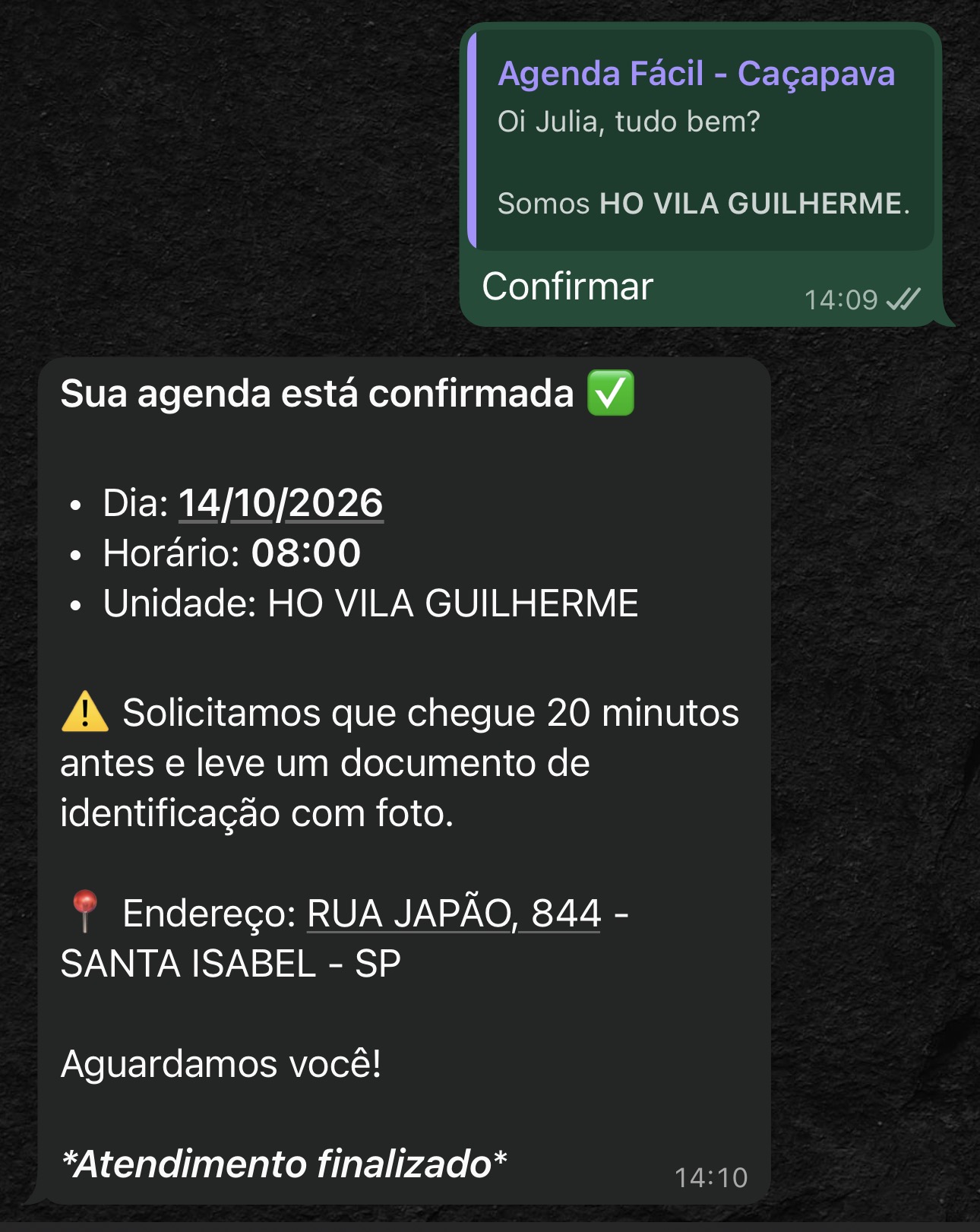 Confirmação