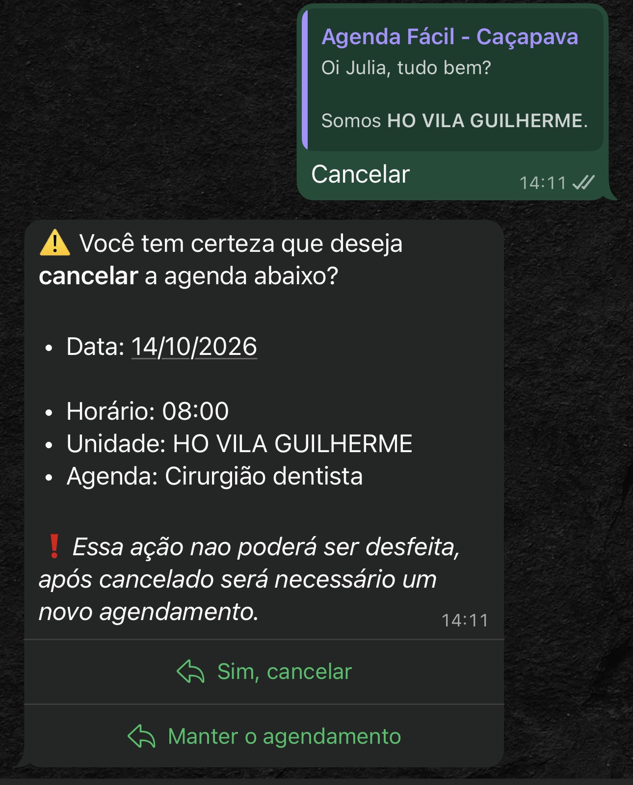 Cancelar